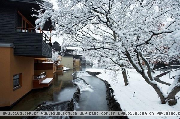 日本长野县禅意酒店 日式村落虹夕诺雅轻井泽