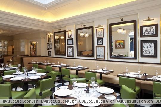复古风貌呈现 伦敦Boulestin餐厅设计(组图)