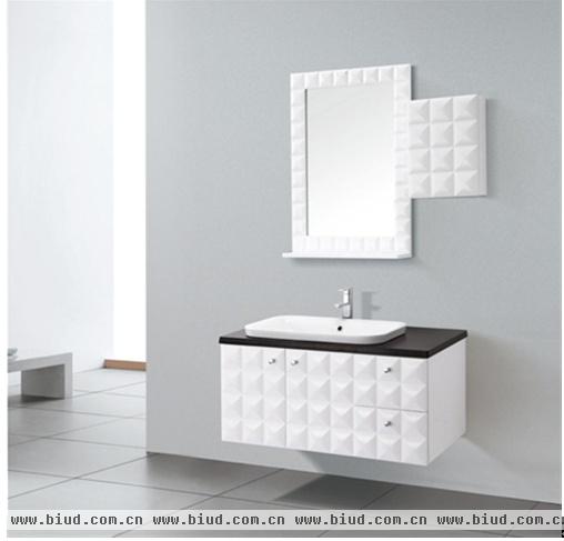 箭牌卫浴新品-3D奈丽系列浴室柜 型号：APGM10G4136