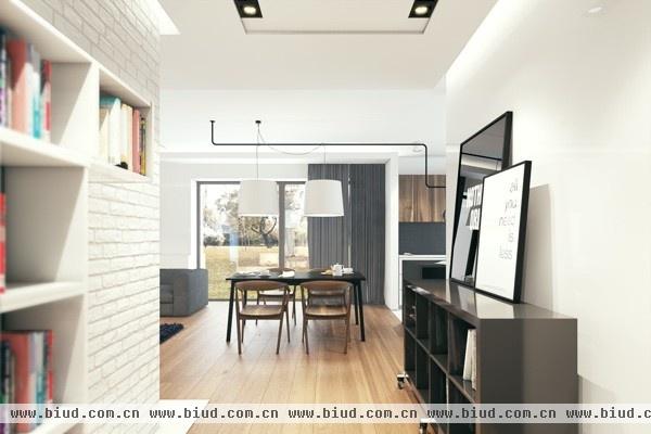 波兰超酷公寓 以墙面色块打造居家风格