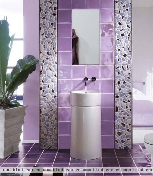 瓷砖铺设浴室的华丽创意