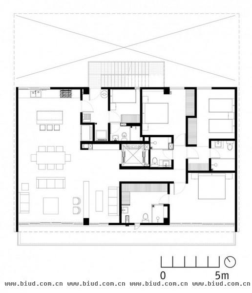 清新木地板美观实用 墨西哥现代设计住宅(图)
