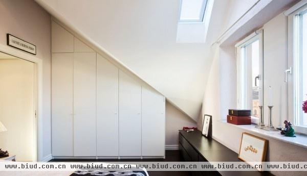 瑞典77平米挑高阁楼 精致巧妙的居家设计(图)
