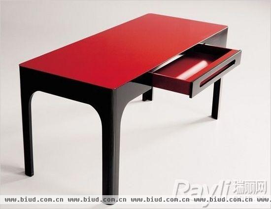 HUGUES CHEVALIER黑红色书桌 