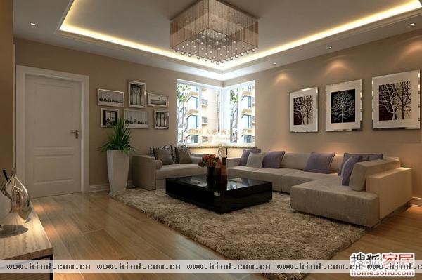 89平米温馨两居室现代简约风格设计（组图）