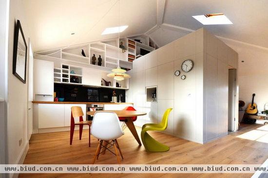 干净的阁楼公寓 小户型可以参考的装修范本