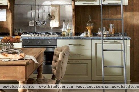 欧洲厨房风格 木材金属石材的混搭【图】
