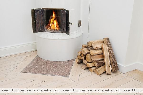 北欧式小清新客厅装饰 壁炉温暖整个冬天(图)
