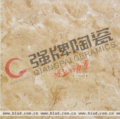 强牌陶瓷厨卫砖“米黄洞石”系列：QG369009（300X300MM）