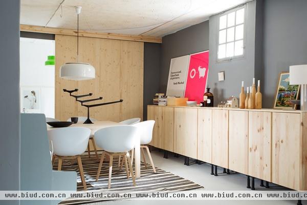 200平华丽瑞典风 地下室改造现代风公寓(图)