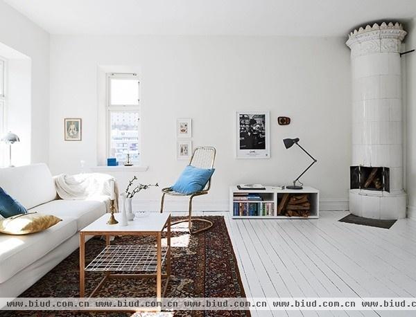 承袭老屋元素的瑞典公寓改造 细节打造新亮点