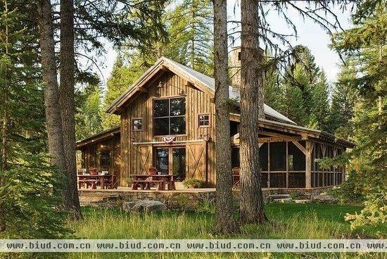 森林中的小木屋 古朴自然有情调的房子