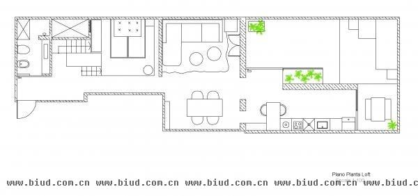 混搭的和谐 西班牙自然风长形公寓(组图)
