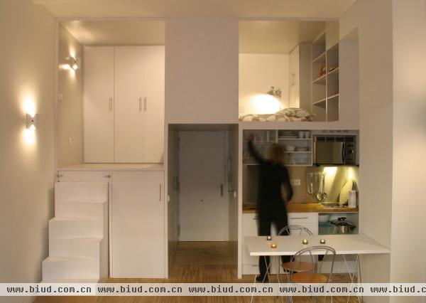 马德里28平米微户型公寓 巧妙解决空间问题