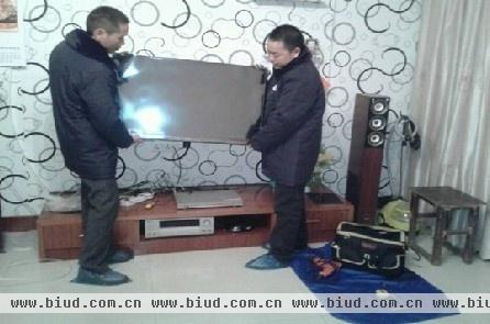 图注：图为湖北襄樊用户收到产品并安装到位
