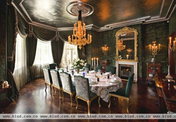优雅梅菲儿联排别墅设计 伦敦复古风格客厅