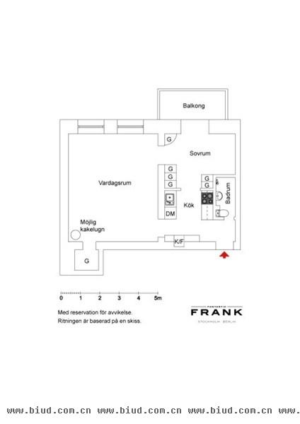 瑞典47平米SOHO屋主的家 简单随意减轻疲劳感