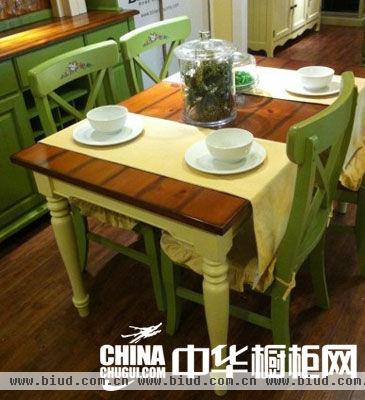 美式乡村风格可定制手工实木餐桌