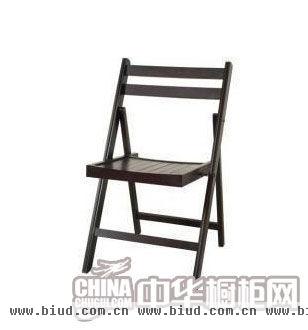 松木折叠椅(黑褐色)
