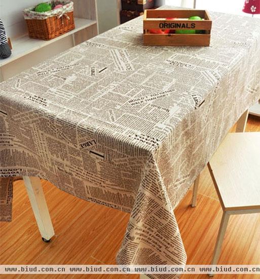 桌布的利用让你的小屋更具风格
