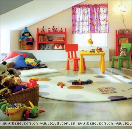 19款欢乐儿童房装修效果 乐趣常伴周围（图）