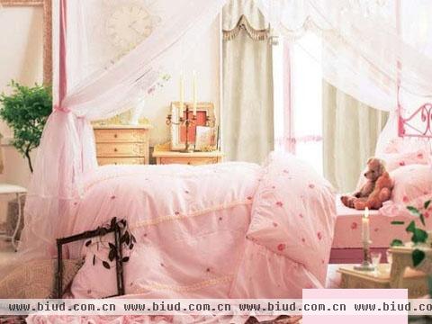 女孩的粉色卧室成全你的公主梦