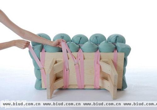 沙发形态自己做主 捆绑式海绵创意与实用十足【4】