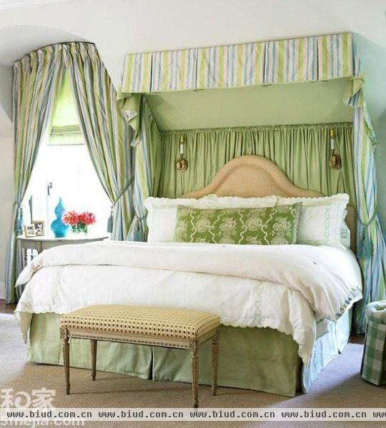 10个绿色卧室 都是自然浪漫小情绪（组图）