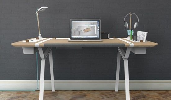 超级模块化的收纳桌：Desk Concept