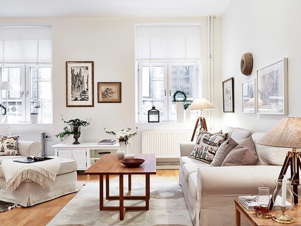瑞典50平秋季色公寓 深咖装饰增加温暖感(图)