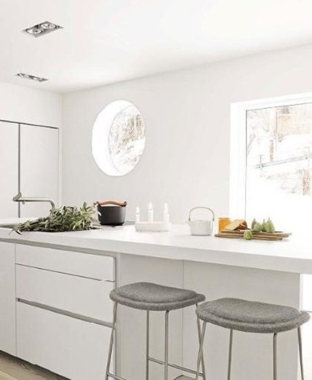 时尚简约白色厨房设计洁净从颜色开始