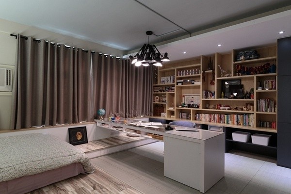 台湾99平米平面设计师的家 全新轻公寓简约风
