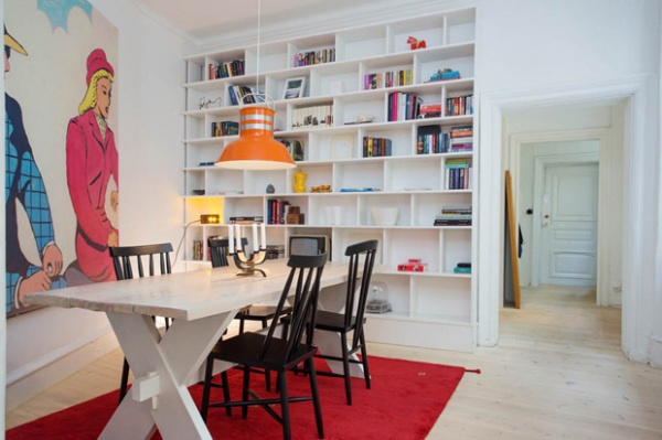 瑞典70平木地板公寓 轻工业风挑战小空间(图)