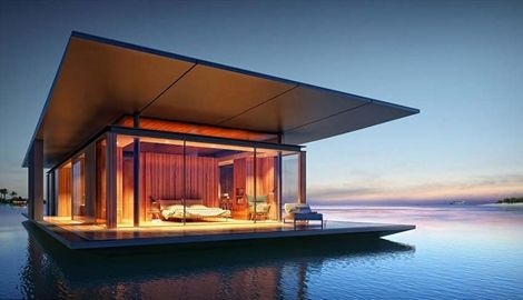 建筑师打造水上漂浮屋 不一样的私密居住享受