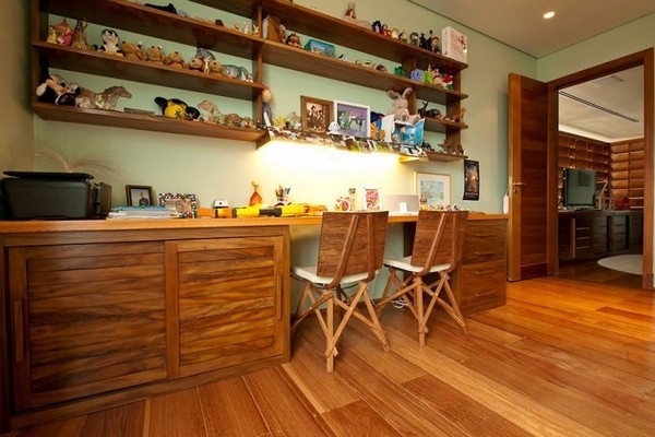 巴西圣保罗全木装饰住宅 塑造质感空间(组图)
