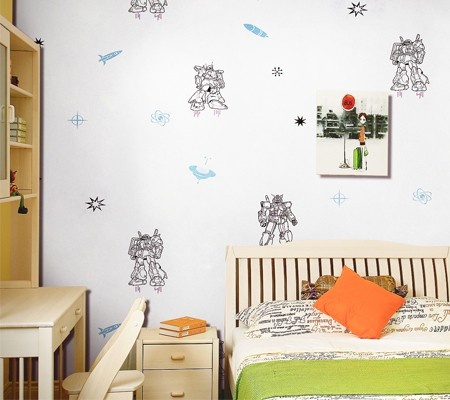 儿童房墙纸效果图 精美装修打造五彩童年(图)