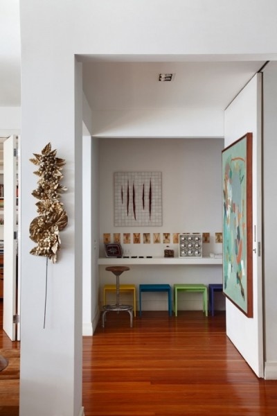 巴西折叠门隔间小家庭 创意空间规划案例(图)