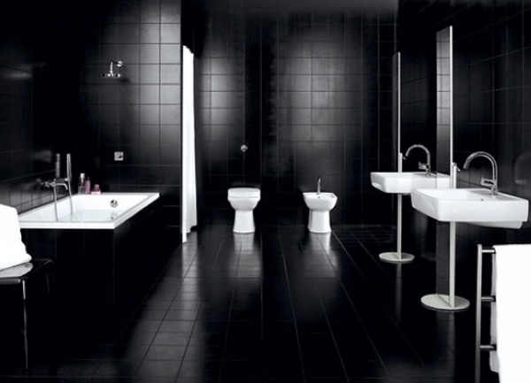 经典时尚 19个黑色卫浴设计