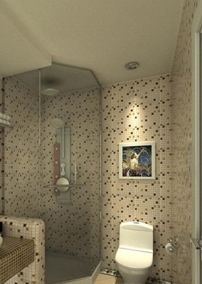 马赛克装修卫浴间 不同配色不同风格
