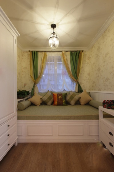 76平现代美式二居室婚房 次卧与主卧同样美丽