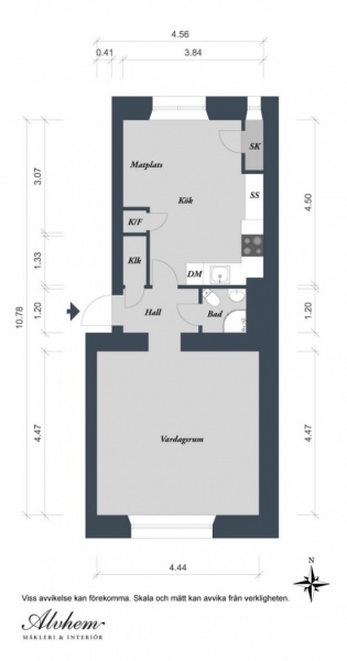 44平创意线条公寓 长条地板装饰错觉空间(图)