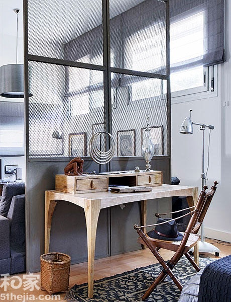 48㎡硬朗风格公寓 优雅简单空间隔断巧妙设计