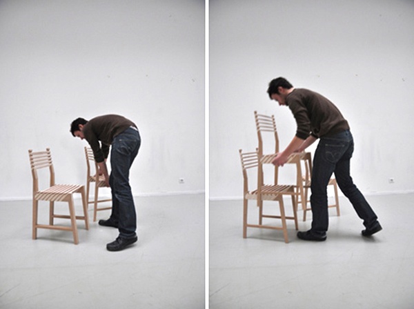三合一，Paul Menand 设计的可收纳椅(组图)