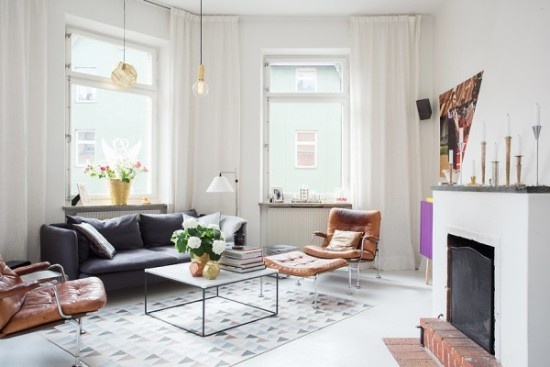 家居装扮创意至上 时尚北欧风格小公寓(组图)