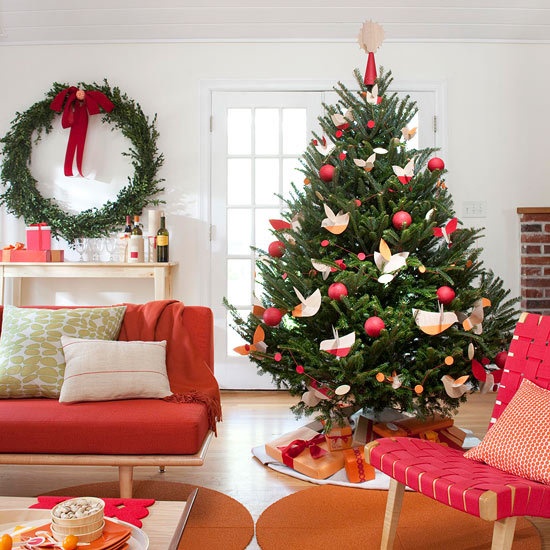 宅在家里过圣诞 25个圣诞主题客厅装饰(组图)