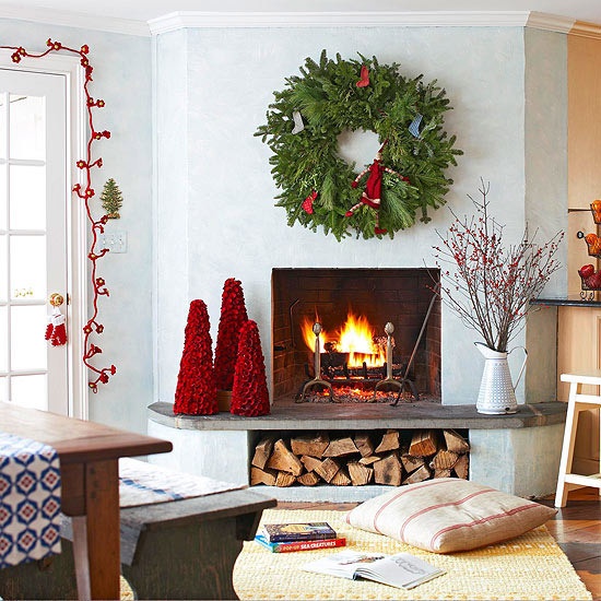 宅在家里过圣诞 25个圣诞主题客厅装饰(组图)