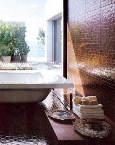 瓷砖铺贴个性浴室
