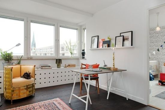 地板为空间加分 85平北欧风格实用小公寓(图)