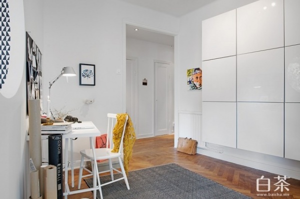 黑白风古典与现代结合 78平米二次元公寓(图)