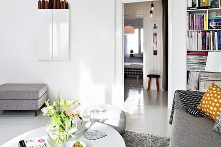 瑞典时尚大方小公寓 家居开放式收纳新概念